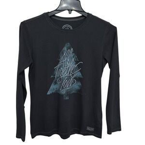 Life Is Good All Together Now Tree Long Sleeve TShirt Womens Size Medium‎